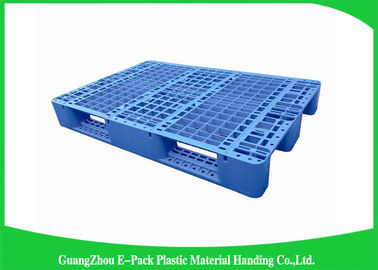 Euro Type Heavy Duty Plastic Pallets Single Face For Food Industry Warehouse