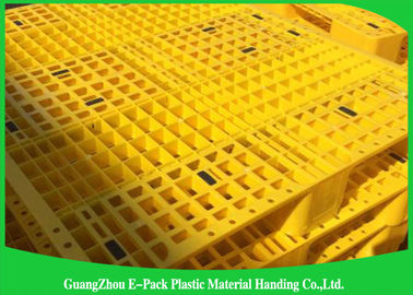Heavy Duty Rackable 1 Ton Steel Reinforced blue Plastic Pallets 1200*1000mm