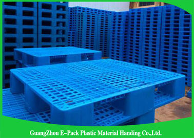 Heavy Duty Rackable 1 Ton Steel Reinforced blue Plastic Pallets 1200*1000mm