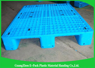Heavy Duty Rackable 1 Ton Steel Reinforced blue Plastic Pallets 1200*1000mm