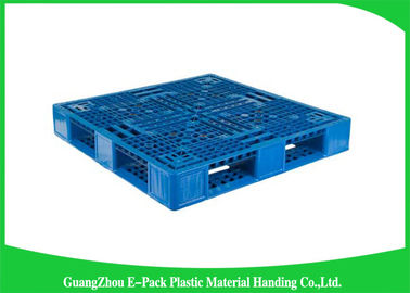 Durable Solid Deck Plastic Euro Pallets Food Grade Three Skids HPPE Material