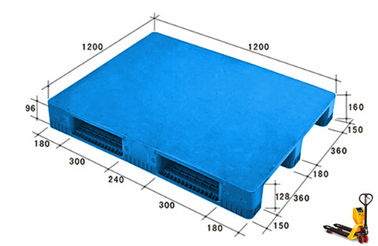 Customized Logistics Heavy Duty Plastic Pallets 1200 * 1200 * 160mm For Food Industry