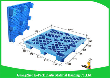 Anti - Slip Industrial HDPE Nestable Plastic Pallets With Durable Solid Deck