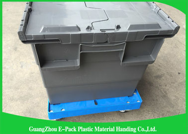 4 Wheels Heavy DutyPlastic Moving Dolly Big Capacity Long Service Life 612 * 412 * 145mm
