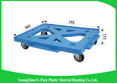 Logistics Stackable Plastic Moving Dolly Convenience Transport Long Service Life