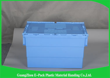 Commercial Distribution Plastic Attached Lid Containers For Transportation And Logistics