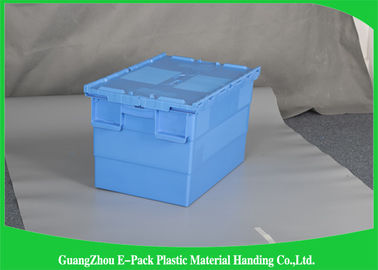 Commercial Distribution Plastic Attached Lid Containers For Transportation And Logistics