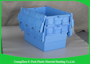 Commercial Distribution Plastic Attached Lid Containers For Transportation And Logistics