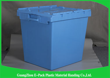 New PP Plastic Attached Lid Containers Logistic Space Saving Easy Transportation
