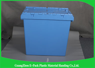 New PP Plastic Attached Lid Containers Logistic Space Saving Easy Transportation