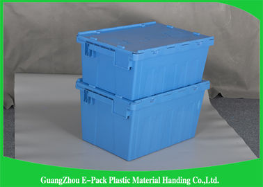 Standard Plastic Attached Lid Containers Foldable Large Distribution For Industry