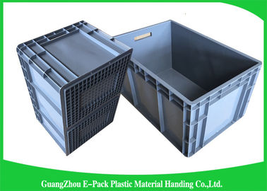 Standard Plastic PP Industrial Storage Bins , Reusable Plastic Stacking Boxes