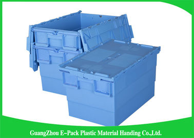 Warehouse Plastic Attached Lid Containers Transport Packaging Environmental Protection