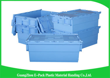 Warehouse Plastic Attached Lid Containers Transport Packaging Environmental Protection