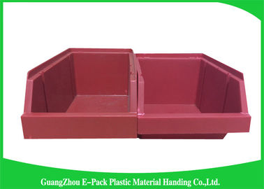 20L Shelving Industrial Plastic Totes , Hardware Storage Containers Space Saving
