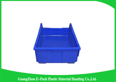 Shelf Wall Mounted Industrial Plastic Storage Boxes , Heavy Duty Plastic Stackable Bins