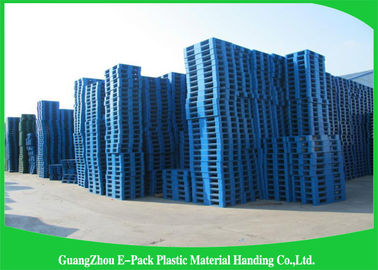 Single Faced Plastic Euro Pallets 100% Virgin HDPE Ventilated For Warehouse