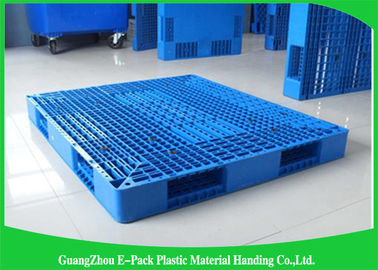 Single Faced Plastic Euro Pallets 100% Virgin HDPE Ventilated For Warehouse