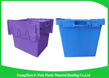 50kgs Security Moving Plastic Attached Lid Containers easy to clean