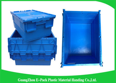 Industrial 50kgs Security Plastic Attach Lid Containers / plastic storage bins with lids