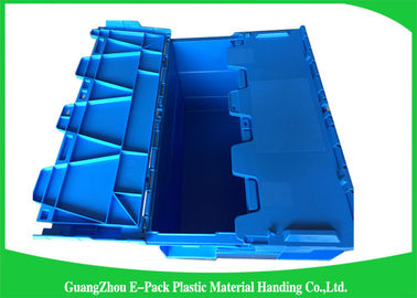Industrial 50kgs Security Plastic Attach Lid Containers / plastic storage bins with lids