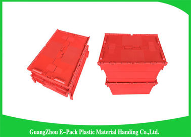 Large Volume Stackable Storage Plastic Containers with Attached Lids 600*400*365mm