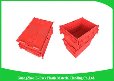 Large Volume Stackable Storage Plastic Containers with Attached Lids 600*400*365mm