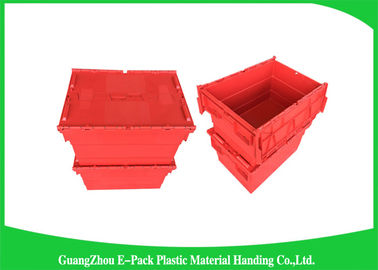 Large Volume Stackable Storage Plastic Containers with Attached Lids 600*400*365mm