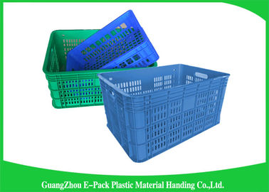 Vegetable And Fruit Apple Plastic Food Crates for Supermarket Heavy Duty