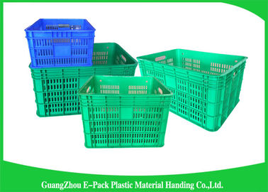 Vegetable And Fruit Apple Plastic Food Crates for Supermarket Heavy Duty