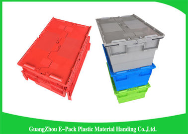 Eco-friendly Stackable Heavy Duty Plastic Storage Containers With Attached Lids