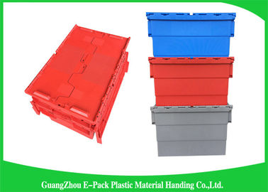 Plastic Storage Attach Lid Containers 600 * 400mm Assorted Height