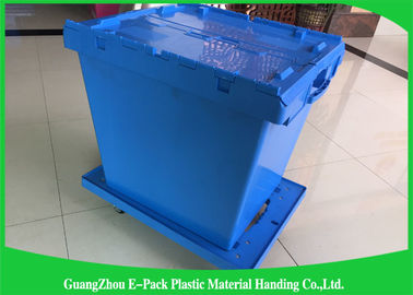 Heavy Duty Big Plastic Shipping Containers With Attached Lids