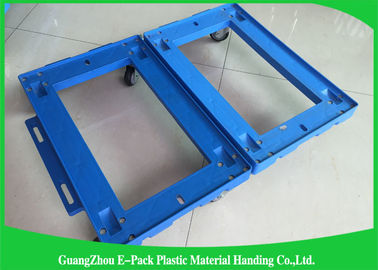 250 Lb Capacity Moving Equipment dolly / 4 Wheel Moving Dolly with Plastic Frame