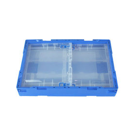Sides Open 100% Virgin PP Plastic Collapsible Storage Crate For Garment