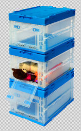 Durable Collapsible Plastic Containers Opening Width Sides 530*365*335 mm