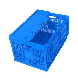 100% Virgin Polypropylene Plastic Pallet Boxes / Collapsible Plastic Box Attached Lids