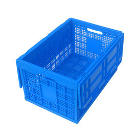 100% Virgin Polypropylene Plastic Pallet Boxes / Collapsible Plastic Box Attached Lids
