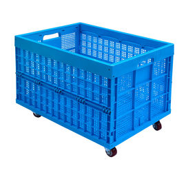 Large 800 mm Plastic Collapsible Crates With 4sets Casters Option