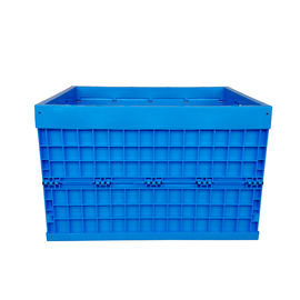 750*580mm Larger Plastic Collapsible Logistics Containers With Casters Convenient