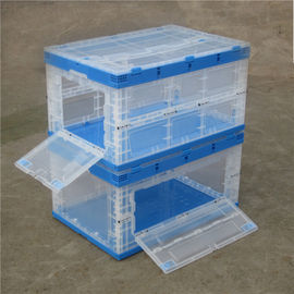 Collapsible Foldable Plastic Box , Plastic Storage Containers Easy Taking