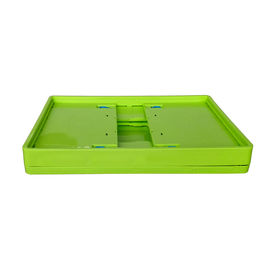 Standard Size Green Collapsible Plastic Containers / Foldable Plastic Box