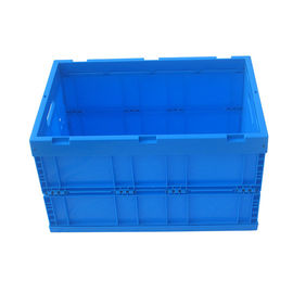 Logo Printing Collapsible Plastic Containers / Folding Storage Crates