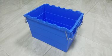 100% Virgin PP Stackable Nesting Trays With Steel Bars Storage Transportation