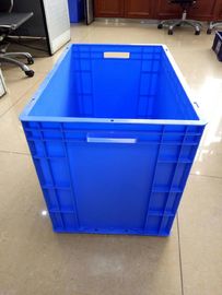 Virgin Polyethylene Blue 600*400 mm Euro Stacking Containers With Loading Capacity 40kg