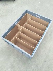 Virgin Polyethylene Blue 600*400 mm Euro Stacking Containers With Loading Capacity 40kg