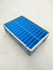 800*600*120 mm Virgin PP or PE Plastic Stacking Containers  /  Euro Stacking Boxes