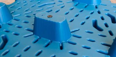 Customization 1100*1100 Mm LDPE Blow Molding Plastic Pallets Single Faced