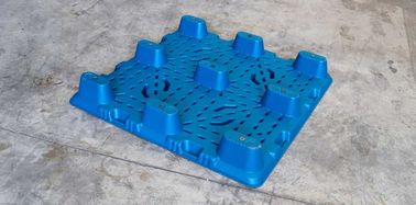 Customization 1100*1100 Mm LDPE Blow Molding Plastic Pallets Single Faced