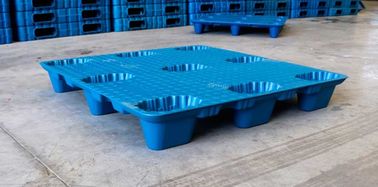 Customization 1100*1100 Mm LDPE Blow Molding Plastic Pallets Single Faced